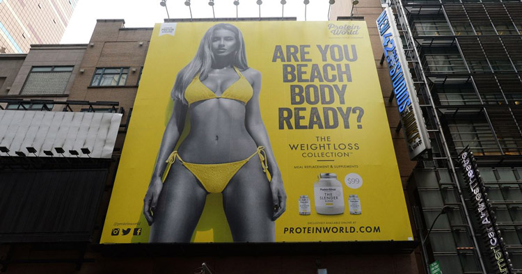 Protein World controversial marketing campaign