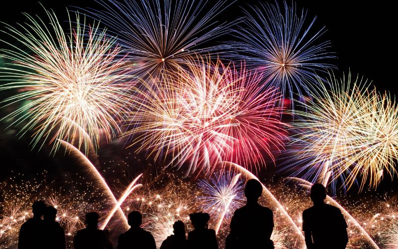 2024 Marketing Calendar - fireworks on January