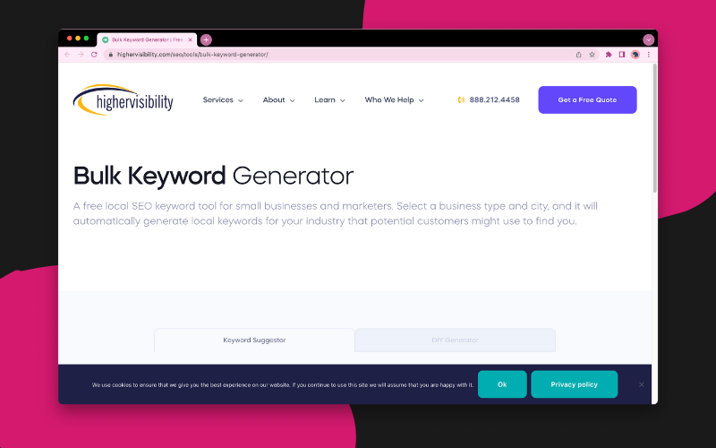 Free SEO Tools - Bulk Keyword Generator