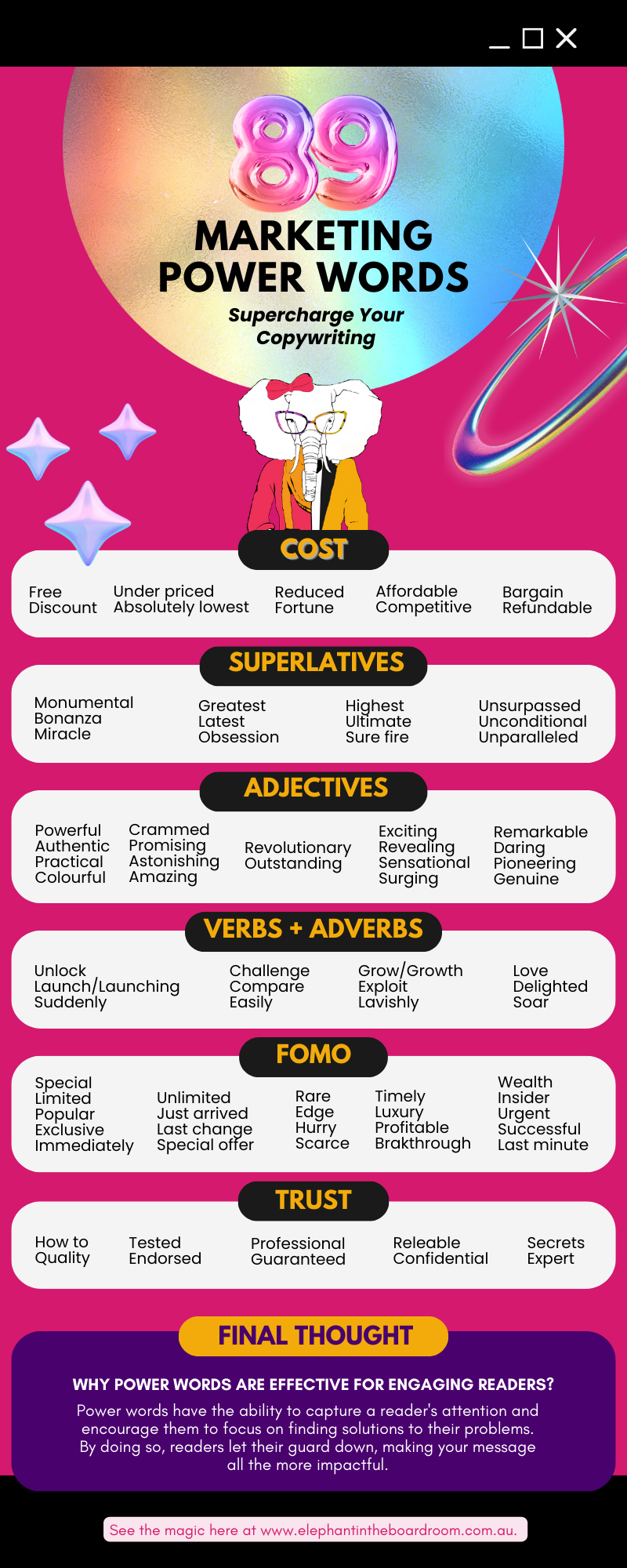 89 Marketing Power Words to Supercharge Your Copywriting
