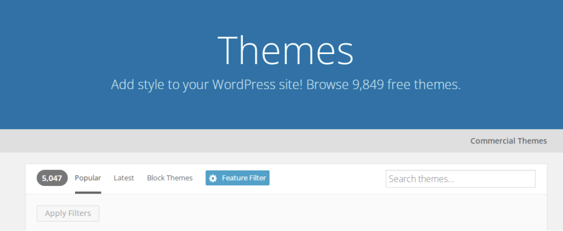 Wordpress Themes Catalogue