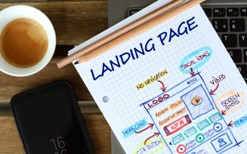 landing pages graphic image
